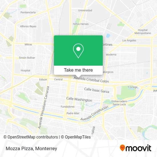 Mozza Pizza map