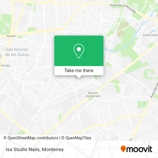Isa Studio Nails map