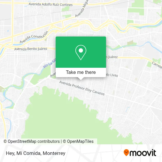Hey, Mi Comida map