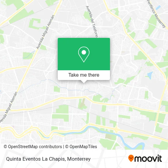 Quinta Eventos La Chapis map