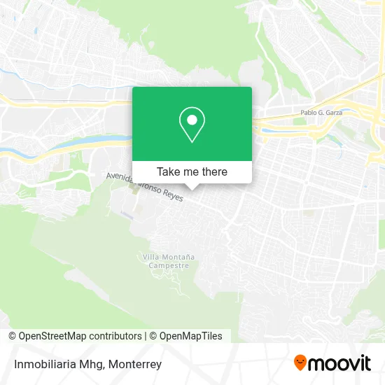 Inmobiliaria Mhg map