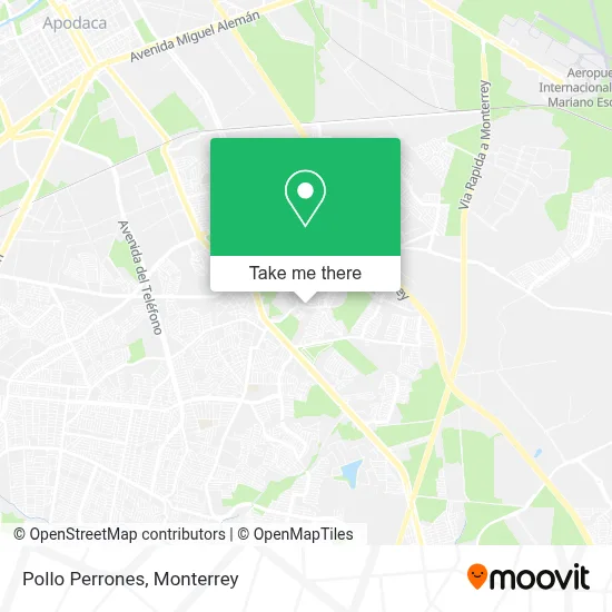 Pollo Perrones map