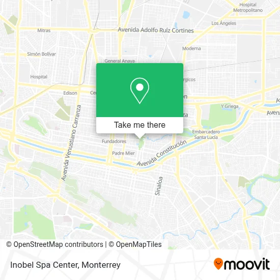 Inobel Spa Center map