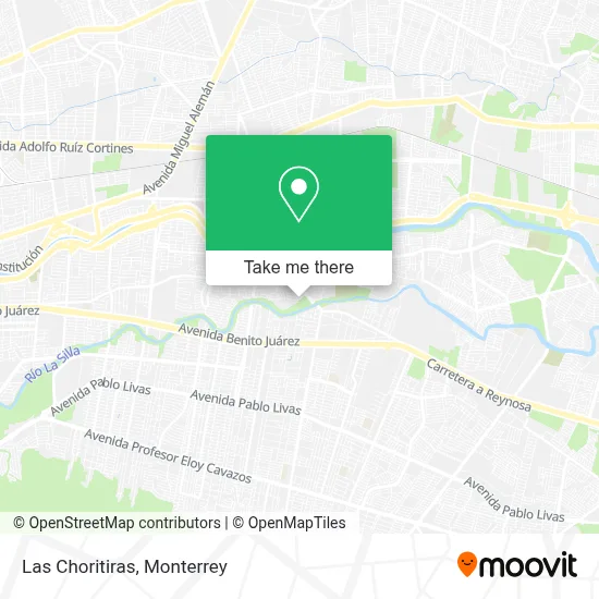 Las Choritiras map