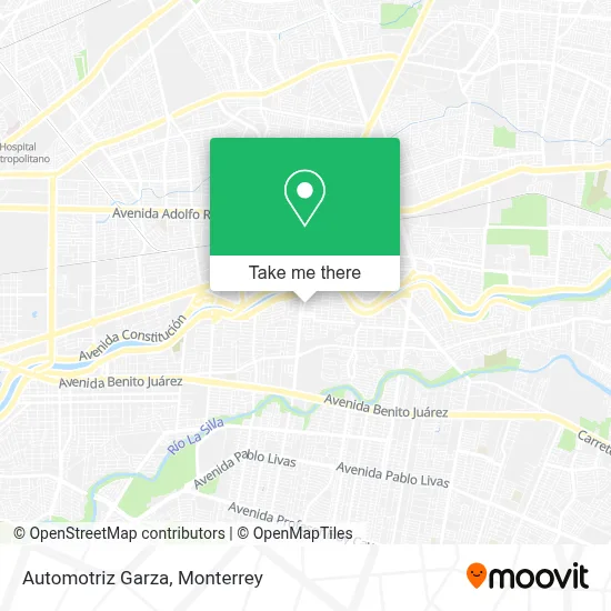 Automotriz Garza map