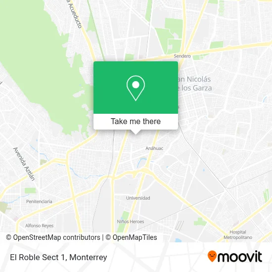 El Roble Sect 1 map