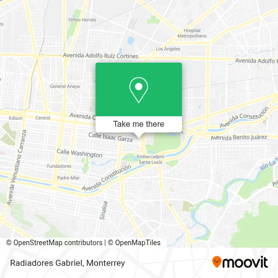 Radiadores Gabriel map
