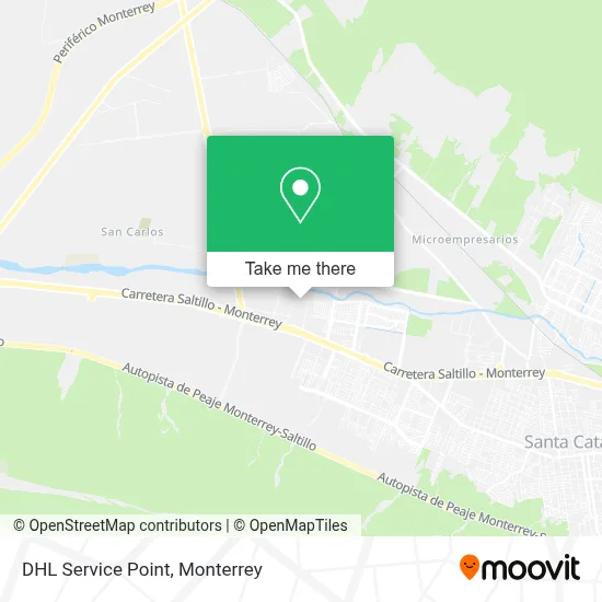 DHL Service Point map