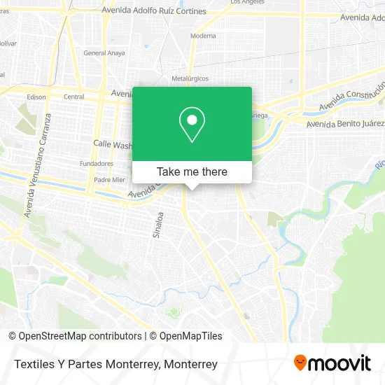 Textiles Y Partes Monterrey map