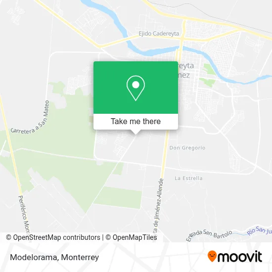 Modelorama map