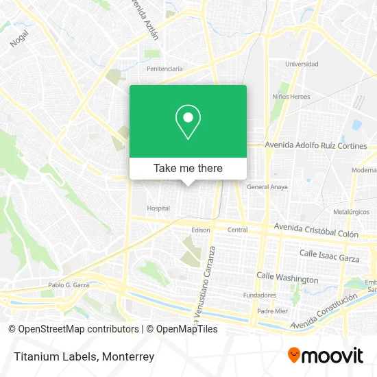 Titanium Labels map