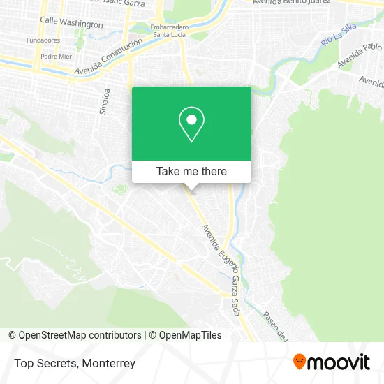 Top Secrets map
