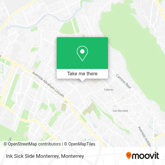 Ink Sick Side Monterrey map