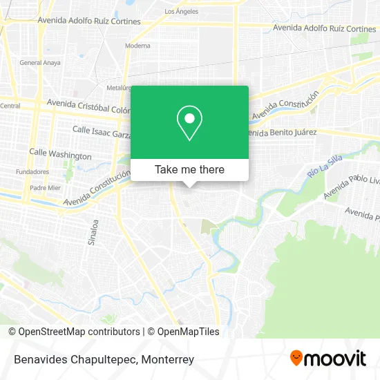 Benavides Chapultepec map