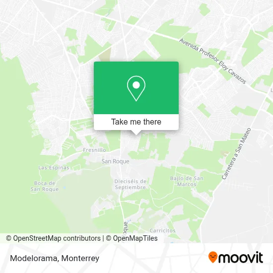 Modelorama map