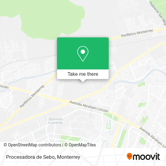 Procesadora de Sebo map