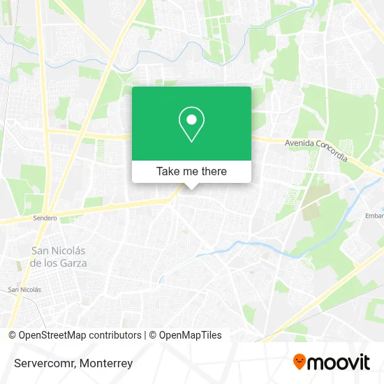 Servercomr map