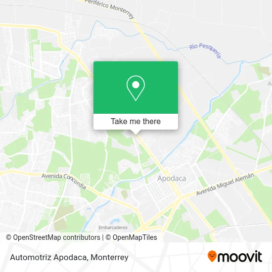 Automotriz Apodaca map