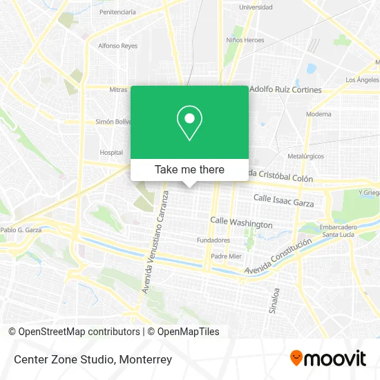 Center Zone Studio map