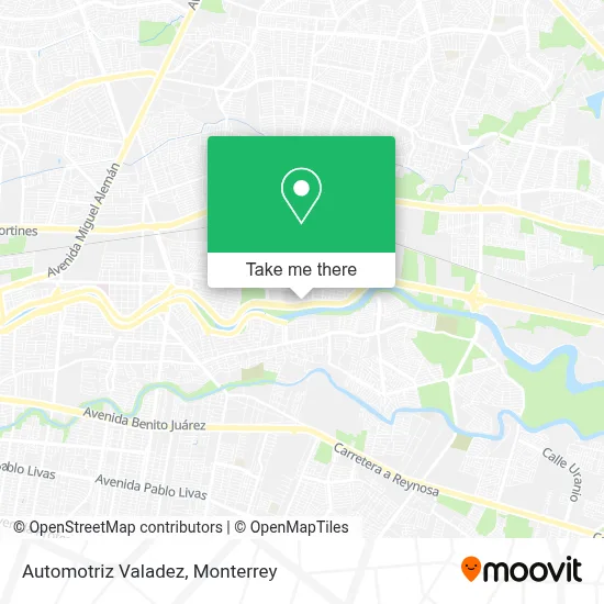 Automotriz Valadez map