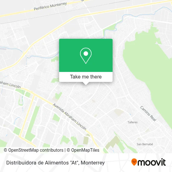 Distribuidora de Alimentos "At" map