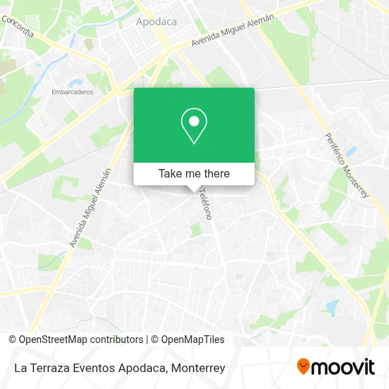 La Terraza Eventos Apodaca map