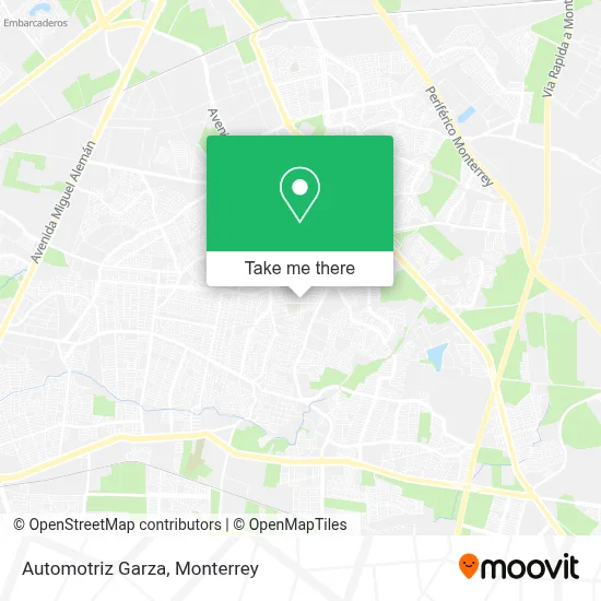 Automotriz Garza map