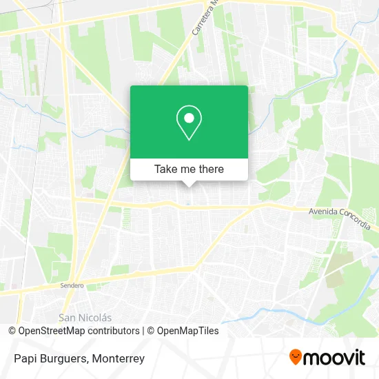 Papi Burguers map