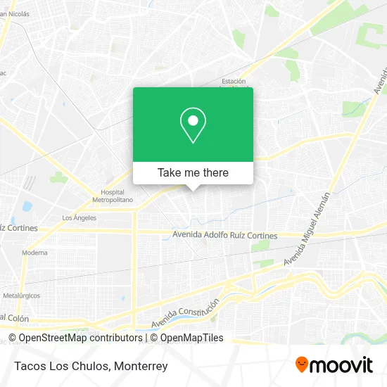 Tacos Los Chulos map