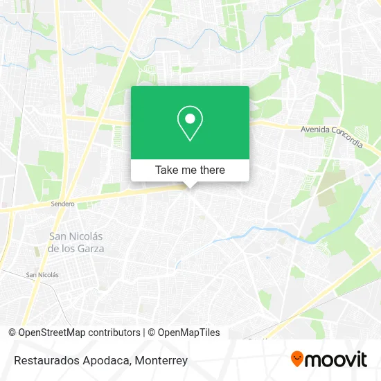 Restaurados Apodaca map