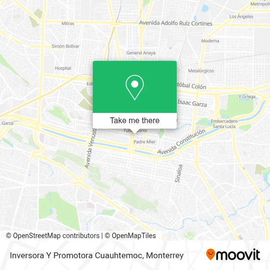 Inversora Y Promotora Cuauhtemoc map