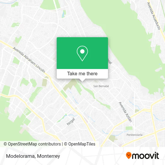 Modelorama map