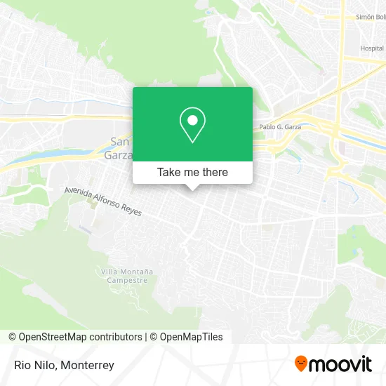 Rio Nilo map