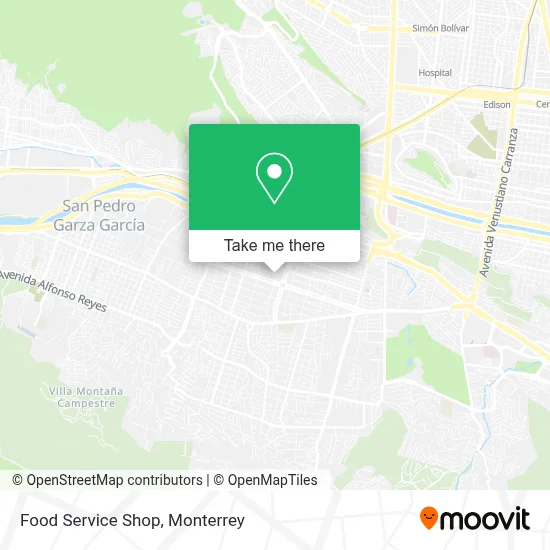 Food Service Shop map