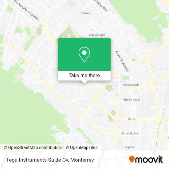 Tega Instruments Sa de Cv map