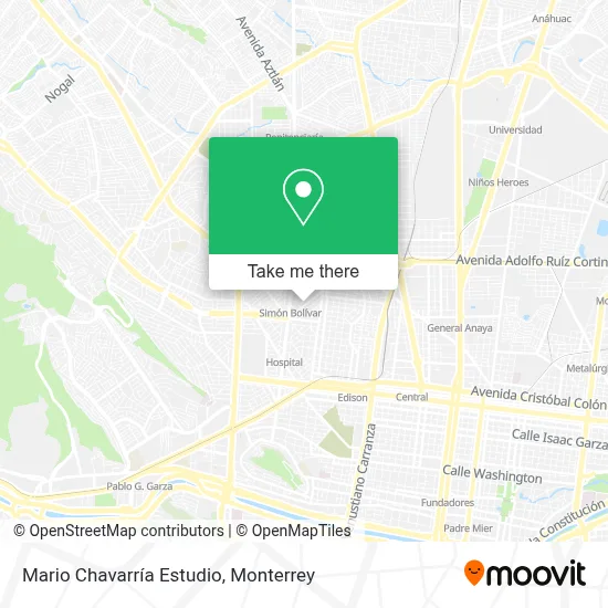 Mario Chavarría Estudio map