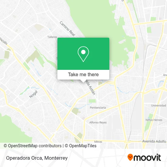 Operadora Orca map