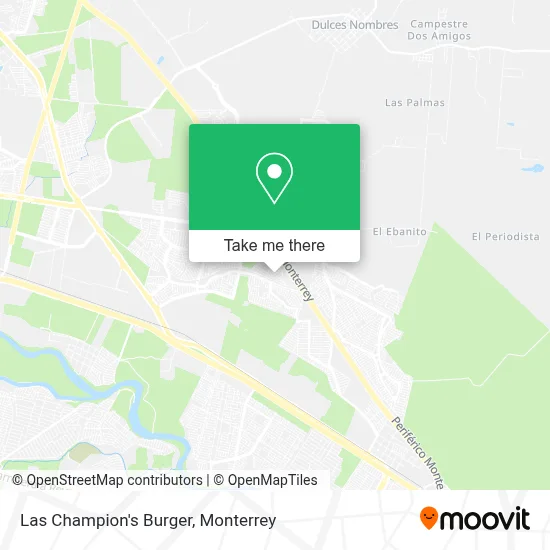 Las Champion's Burger map