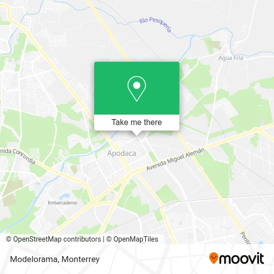 Modelorama map