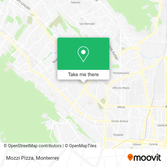 Mozzi Pizza map