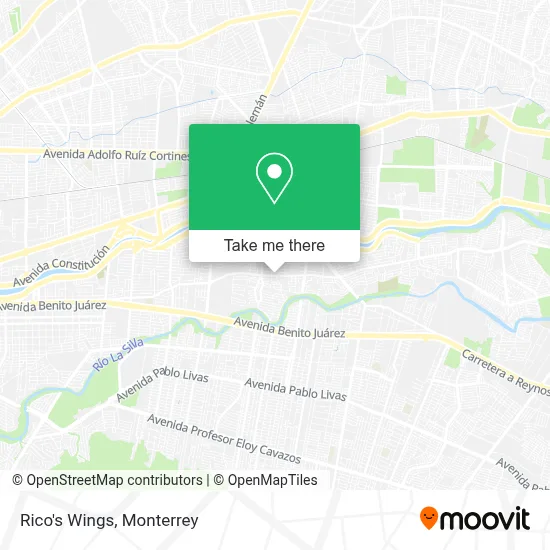 Rico's Wings map