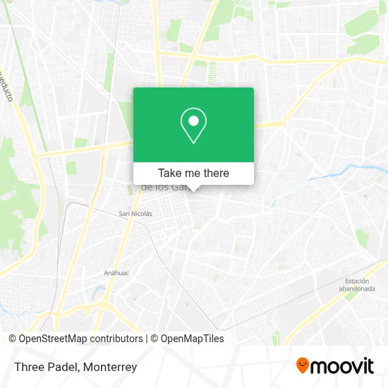 Three Padel map