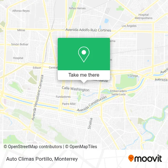 Auto Climas Portillo map