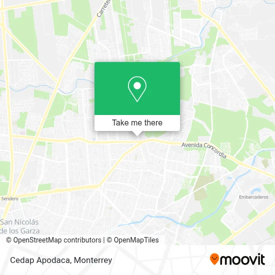 Cedap Apodaca map