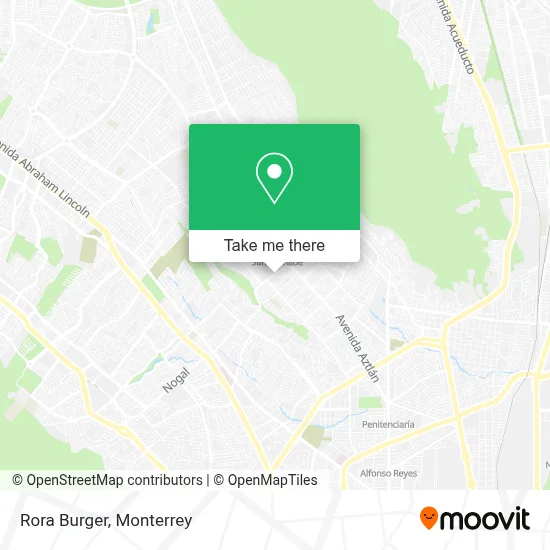 Rora Burger map