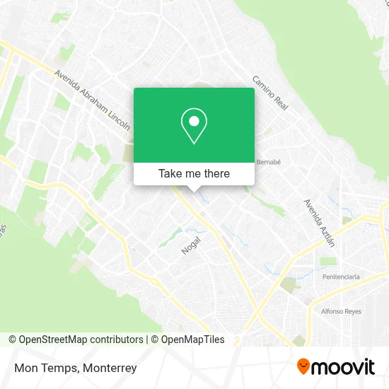 Mon Temps map