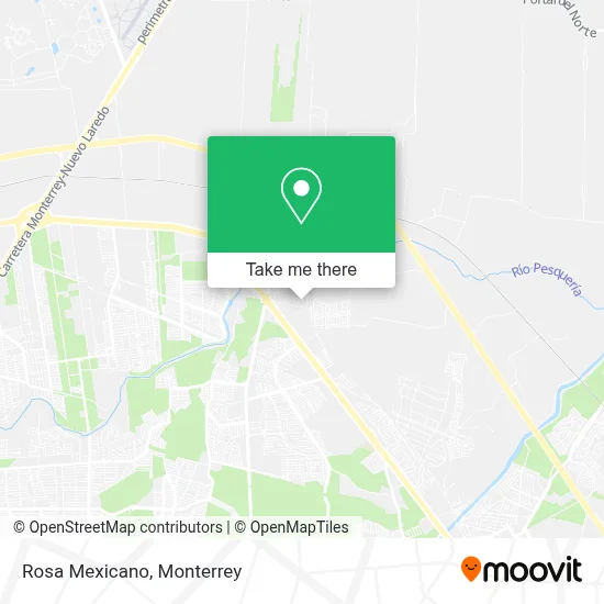 Rosa Mexicano map
