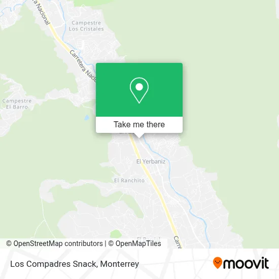Los Compadres Snack map