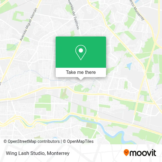Wing Lash Studio map