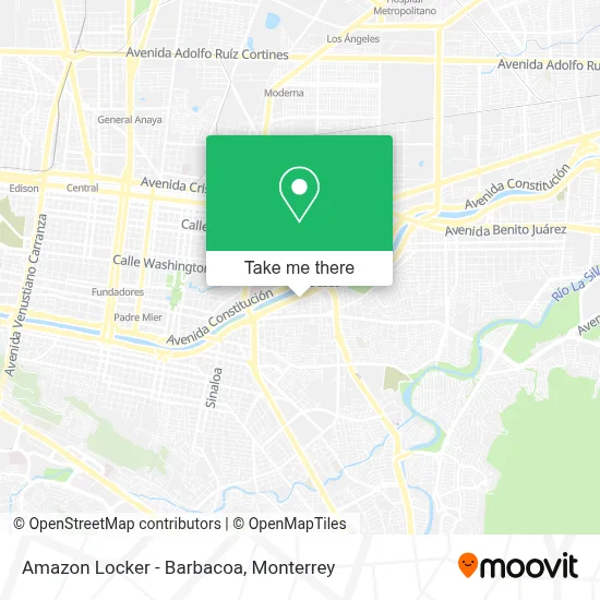 Amazon Locker - Barbacoa map